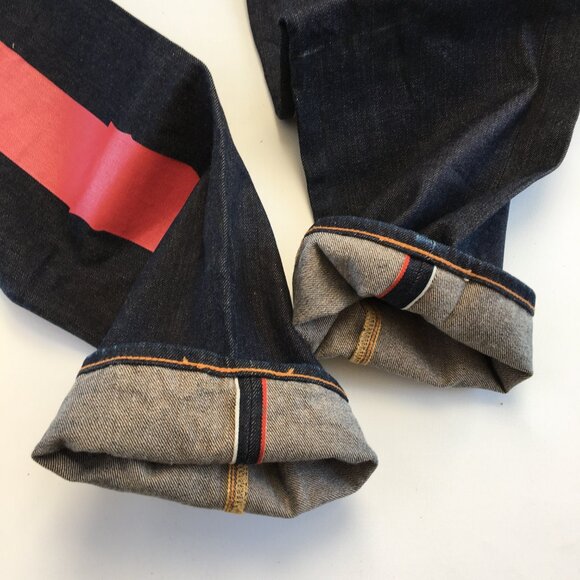 Evisu Lot 0001 Baggy Fit Button Fly Selvedge Jeans 30 - Picture 8 of 14